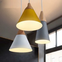 펜던트 조명 LED 식탁등 테이블 사무실 카페 디자인 포인트, L  노란색 25cm