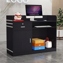 계산대 카운터 포스기 800 매장 인포데스크 식당 이발소 600 가게 살롱 서랍형 5, 120x45x90cm, 다크호두