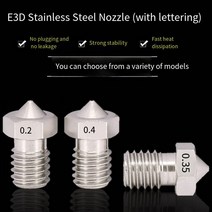 1 PCS 노즐 E3D-V5/V6 스테인레스 스틸 노즐 레터링 3D 프린터 액세서리, 01 Nozzles_12 3.-0.5mm