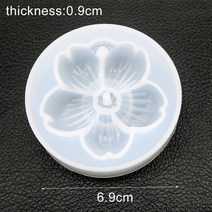 벚꽃/매화 꽃 모양의 실리콘 몰드 초콜릿 퐁당 케이크 장식 도구 웨딩 석고 클레이 수지, [03] 3