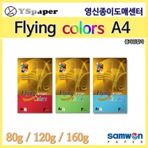 영신종이도매센터 플라잉칼라 색지 A4 잉크젯 레이저 칼라사무용지, 15매, 03. 플라잉칼라 160g L22 검정색