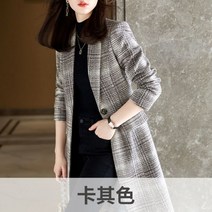 여성 숏코트 반코트 a라인코트 자켓 아우터 결혼하객룩 체크 정장 4XL까지 빅사이즈