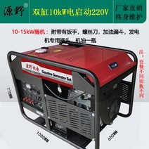 발전기 캠핑용 비상 무소음 mppt 소형 캠핑 전기 휴대용 자가, 더블 실린더 10kW 전기 작동 220V