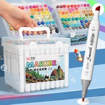 미술마카 마카세트 터치마카 마커펜 보드마카펜 디자인 애니메이션 마카펜 120색 미술학원