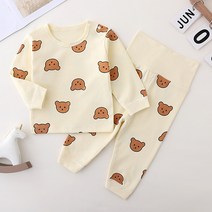 몽실이 곰돌이 배앓이 방지 실내복 세트