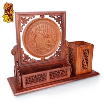 연필꽂이 호두나무 펜꽂이 소품 아이디어 패션 다용도 마호가니 붓걸이 명함꽃이 사무실테이블 인테리어, T01-오악독존 펜꽂이