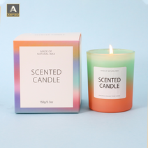 ANYOU 핸드메이드 천연 콩 캔들 가변적 기능성 향초캔들 150g 룸스프레이 방향제, 한여름 밤의 달빛