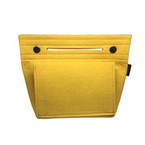 백인백 파우치 펠트 가방속 가방 분리 화장품 이너 소지품 효율적 정리 파티션 공간 나누기 수납 소분 보관 국내 해외 여행 친구 가족 여자 선물 어머니 미니 스몰 (블랙)