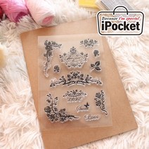 IPOCKET 아이포켓 감성 실리콘 젤리 클리어 스탬프 다꾸, S_6