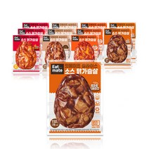 [랭킹닭컴] 잇메이트 슬라이스 소스 닭가슴살 4종 12팩 구성, 05_소스 닭가슴살 혼합구성 12팩