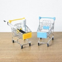 쇼핑오션미니 쇼핑 카트 미니정리함 인테리어미니어처 인테리어소품 소품 소품수납함+dhtustyvld, 상품택1*핑크