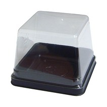 베이킹파티 화과자케이스(1구X10개 검정) 만주 양갱 떡 포장 용기