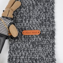 핸드메이드 가죽 라벨 의류 가방 악세서리 제작 행텍, 6A 갈색