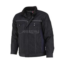 [세이프컴퍼니] 에이스 유니폼 겨울 데님 작업복 ACE2016 근무복 방한복 상의 회사 단체복 남자 노가다 방한 건설 현장 야상 점퍼 남여공용 캠핑 낚시 택배 배달 등산 실자수 솜, 2XL(110)
