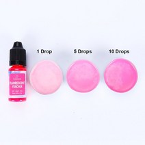 비누만들기 비누키트재미를 위한 10ML 수지 안료 양초 비누 DIY UV 에폭시 금형 쥬얼리 제작 용품 공예품, 23 Fluorescent Fuschia