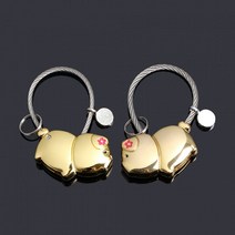 열쇠고리 판촉열쇠고리 골드 자동차키홀더 돼지, 상세페이지 참조