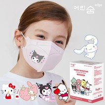 어린숨 산리오 캐릭터 마스크 아트심볼 30매 국산 키즈 유아 어린이 초등학생 성인 소형 중형 초소형 컬러 마스크 새부리형 헬로키티 쿠로미 시나모롤 포차코 폼폼푸린 리틀트윈스타, 마이멜로디(30매), (뉴)초소형
