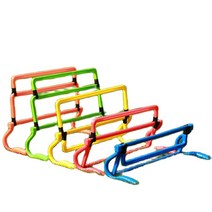 높이 뛰기 허들 공장 도매 저렴한 유형 조정 가능한 축구 훈련 에이지티 장애물 와 성인 4 배, YELLOW