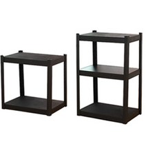 조립식 600 고릴라렉 철제 선반 2단 3단, 블랙