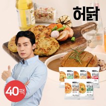 [허닭] 재입고!! 오븐에 구운 닭가슴살 스테이크 100g 5종 40팩, 옵션:03.오븐스테이크 깻잎야채맛 40팩, 상세 설명 참조