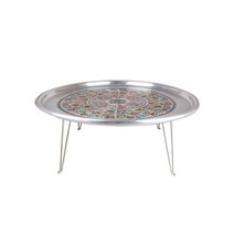 대원 국산 접이식 양은 밥상 양은상 발상 다과상 테이블 옛날밥상, 양은 상 특왕 56cm