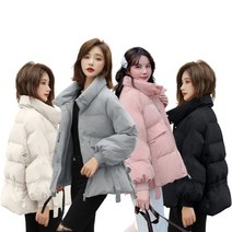 숏패딩 하이넥 목까지 따뜻하게 넥웜 짧은 패딩점퍼
