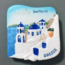 냉장고자석 파리 스위스 스페인 프라하 프랑스 이탈리아 런던 독일 마그넷 마그네틱 기념품, 스웨덴01.산토리니