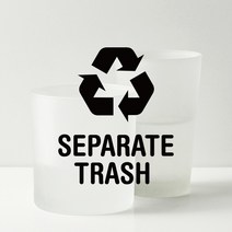 루리앤메리 분리수거 픽토그램 스티커 15 분리수거부탁 재활용스티커, F 빨강+한글