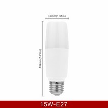 LED촛불 LED양초LED 원통형 옥수수 전구 220V-240V 홈 데코레이션 샹들리에 라이트 1/2/3pcs 5W, 04 15W E27_02 웜 화이트_03 3개