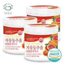 푸른들판 자몽 오렌지 과라나 복합물 추출물 분말 가루 190gx3통, 3개, 없음