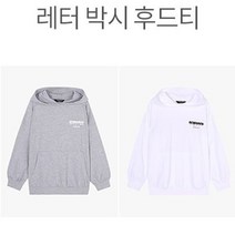 더데이걸 NC경산[50%세알]주니어 여학생 여아 아동 키즈 소녀 초등학생 언니 유아동 어린이 어린아이 여자애 여자아이 등교패션 귀여운 청바지랑 어울리는 저렴한 레터 박시 후드티