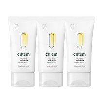 큐템 마일드 징크 선크림 50ml x3 무기자차저자극자외선차단제, 단품, 3개