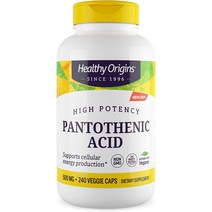 헬씨오리진 판토텐산 비타민B5 500mg 칼슘 240정 2통, 기본