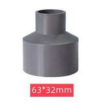 2pcs pvc 스트레이트 감소 커넥터 20 25 32 40 50 60mm 물 파이프 어댑터 물고기 탱크 튜브 공동 정원 관개 피팅, 2개, ID63-32mm