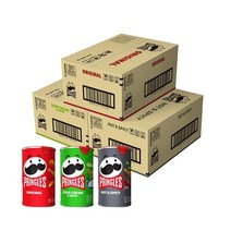 프링글스 미니 오리지널 사워크림&어니언 핫&스파이시 53g x 24팩 간식 소풍 나들이, 핫 & 스파이시