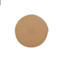 여름 왕골 대 자리 카페트 러그 마작 라탄 돗자리 대나무 cattail tatami mats carpet with cotton Threads round rugs for home, a, 40x40cm 작은