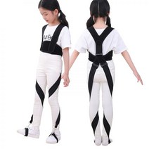 바른자세교정 굽은 허리 등 목 어깨 거북목 밴드 교정기 ox 다리 유 벨트 다리 자세 기 붕대 남여 공 십대 ox 다리 붕대 경량 소아과, 작은, 02 큰