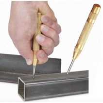 펀치드릴 원목 스테인레스 유리 드릴 종이구멍뚫기, 1개, 옐로우 DC001578