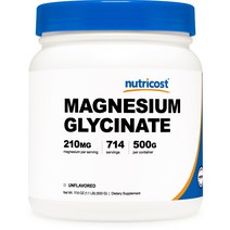 마그네슘 글리시네이트 파우더 500g 무맛 1병, 단품, 단품