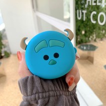 갤럭시 버즈2 프로 케이스 라이브 버즈 디즈니 짱구 토이스토리 삼다수 포켓몬 몬스터볼 스머프 토터넘 블루 대한항공 팹시 화이트 하이브로우 게토레이 토트넘 화이트 라이브, 몬스터주식회사 설리반(파란색)