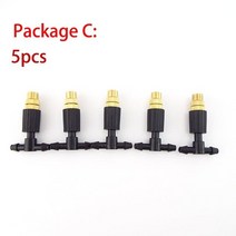 스프링쿨러설치 6mm 나사 마이크로 드립 관개 연무 황동 노즐 스프레이 스프링클러 헤드 47mm 바브 티 워터, 03 C