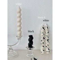 YCC twist taper candle / 융쵸쵸 트위스트 테이퍼 캔들, 화이트, 일랑49