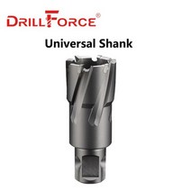 드릴 포스 환형 커터 홀 톱 텅스텐 카바이드 팁 하드 합금 코어 비트 마그네틱 드릴용, 13x50, Universal Shank