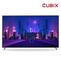 큐빅스 LED 중소기업 TV 86인치 75인치 65인치 55인치 50인치 43인치 40인치 32인치 22인치 IPTV UHD 4K 스탠드형 벽걸이 방문설치, 75인치 UHD TV