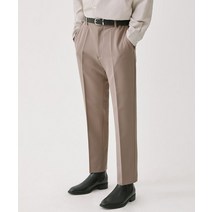 트릴리온 테이퍼드 밴딩 크롭 슬랙스 크림 TAPE레드 BANDING CROP SLACKS