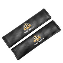 탄소 섬유 자동차 좌석 벨트 패드 메르세데스 벤츠 마이바흐 E 클래스 C S S450 S560 S600 S680, [02] 2 PCS