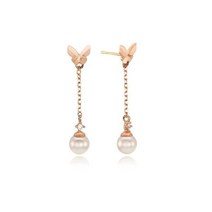 클루(CLUE) 당일배송 스프링 진주 10K 골드 귀걸이 CLE19301T