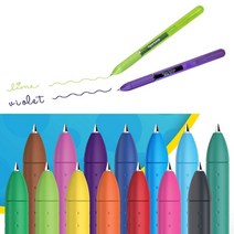 페이퍼메이트 잉크조이 젤 펜 400 캡 0.5mm 낱개, 라임