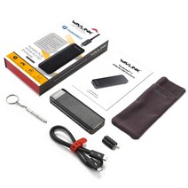 외장하드 SSD HDD TYPE-C 대용량 메모리 휴대용인텔 인증 Thunderbolt™ 3 케이스 유형 c usb 3.1 상자 40gbps 드라이브 인클로저 nvme 케이스, 회색