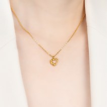 주앤골드 24k 순금 하트 목걸이 여자 3.75g/ 7.5g/ 11.25g/ 15g